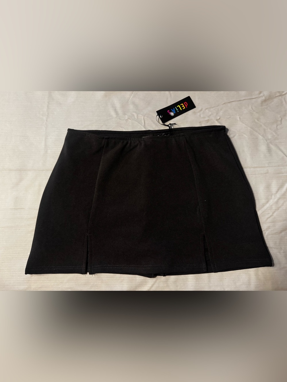 dELiA*s Black Mini Skort with Front Slits